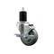 Service Caster 3.5'' SS Gray Poly Swivel 1-3/4'' Expanding Stem Caster with Brake SCC-SSEX20S3514-PPUB-TLB-134 - alternate 1